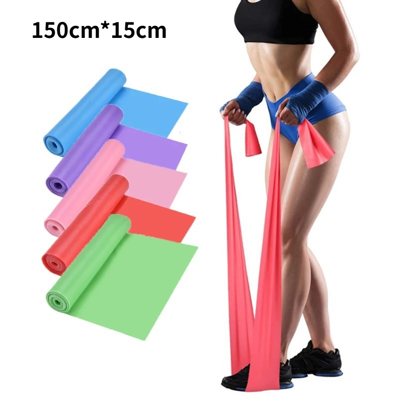 Yoga Fitness Stretching Strap - Bandas de Resistencia de Látex Natural,