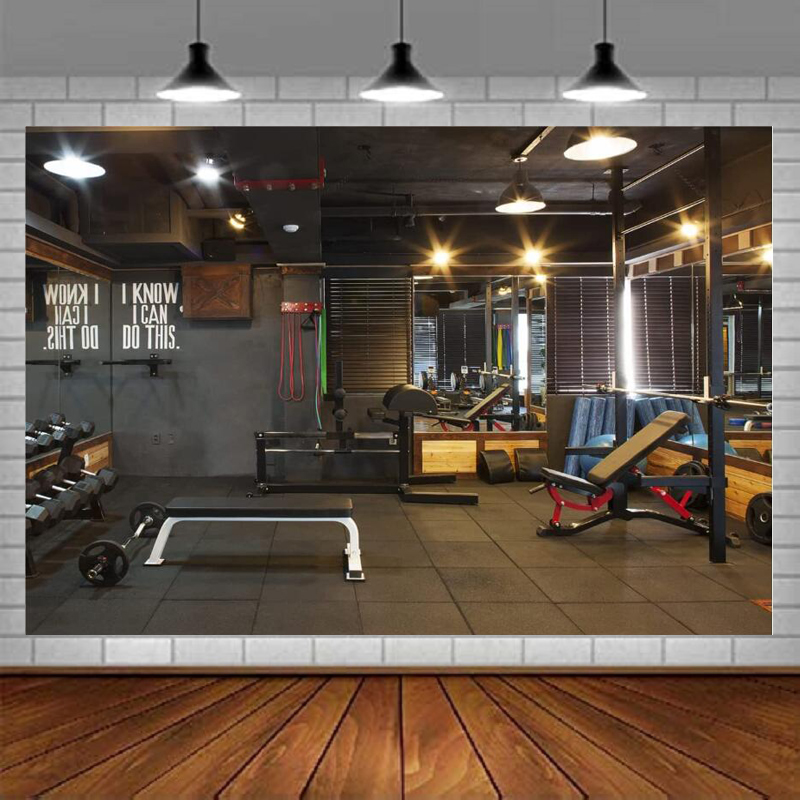 Yoga Fitness Video - Fondo para Fotografía de Gimnasio, Decoración