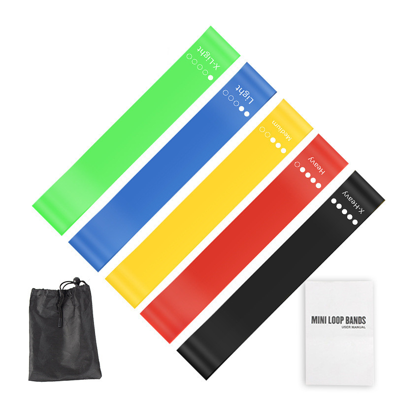 Yoga Fitness Stretching Strap - Juego de 5 Bandas de Resistencia