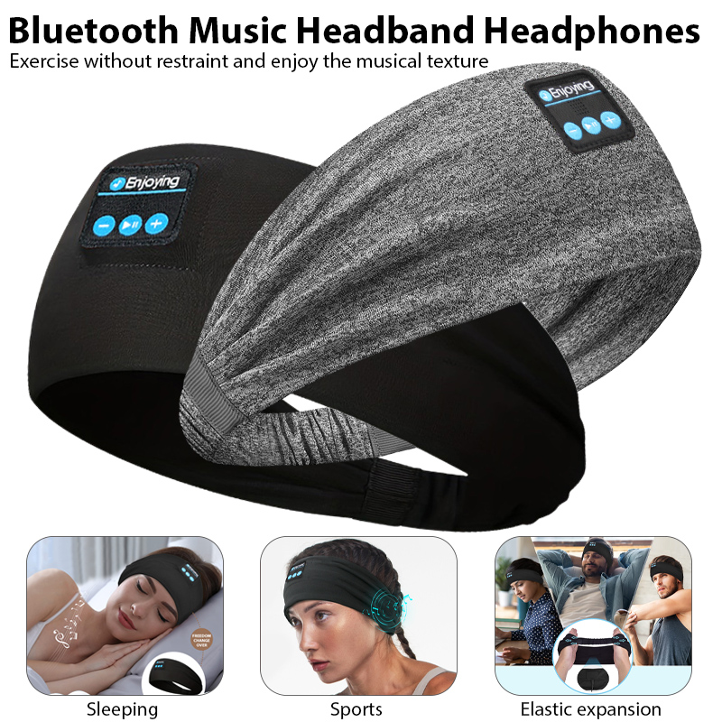 Yoga Fitness Video - Auriculares Inalámbricos Bluetooth, Diadema para Dormir,