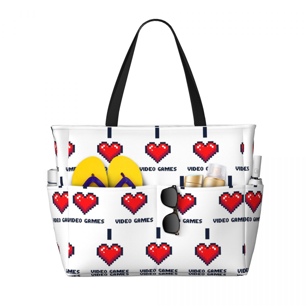 Yoga Fitness Video - Bolso de playa I Heart Video