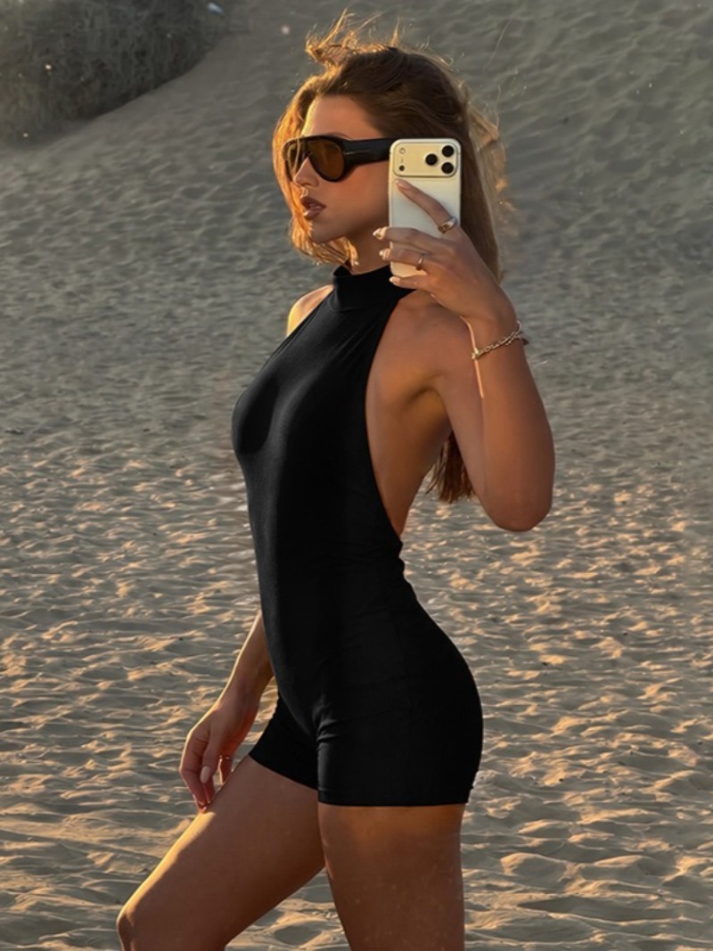 Bodysuits sexys sin mangas con - Yoga Overall Fitness reseña y precio