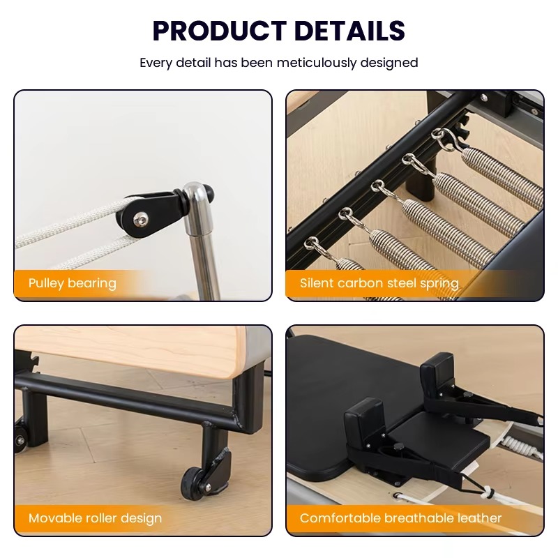 Cama de Pilates de Aluminio de - Yoga Fitness Pilates Reformer reseña y precio