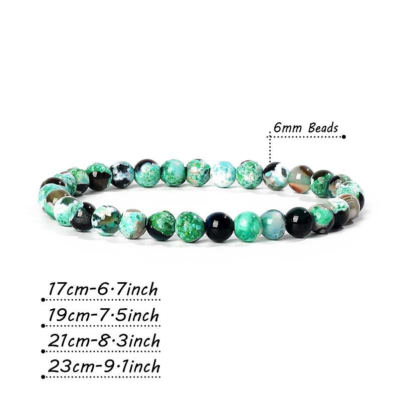Pulsera de ágatas de piedra Na - Yoga Fitness Gifts reseña y precio