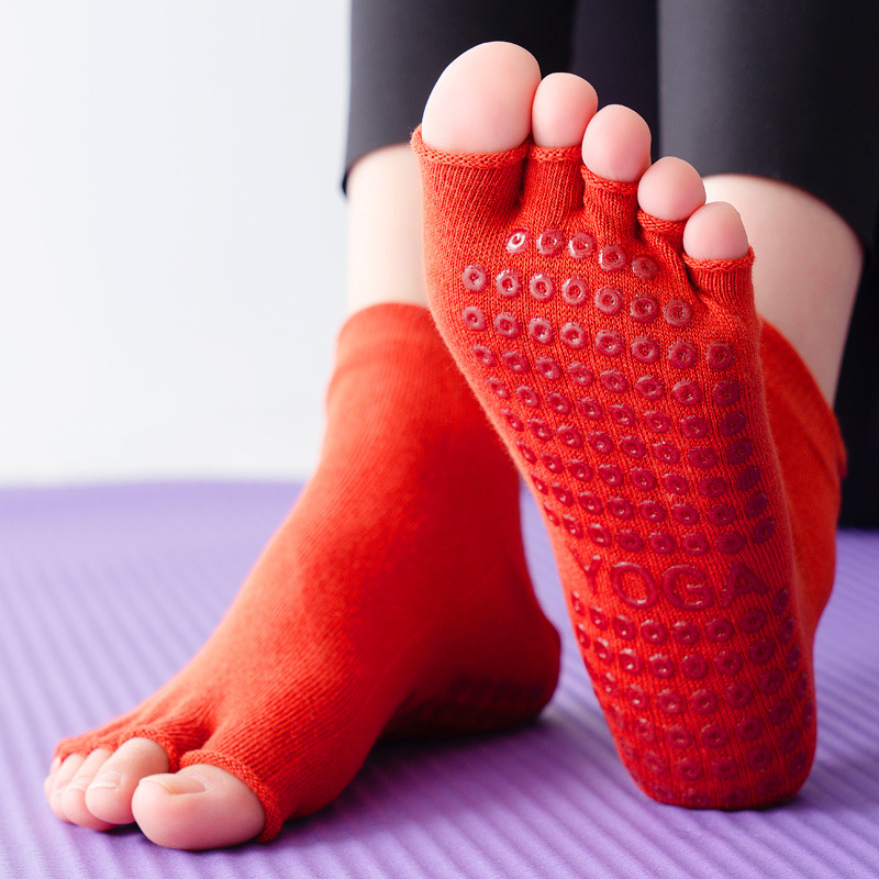 Calcetines de Yoga medio dedo  - Yoga Fitness Gym reseña y precio