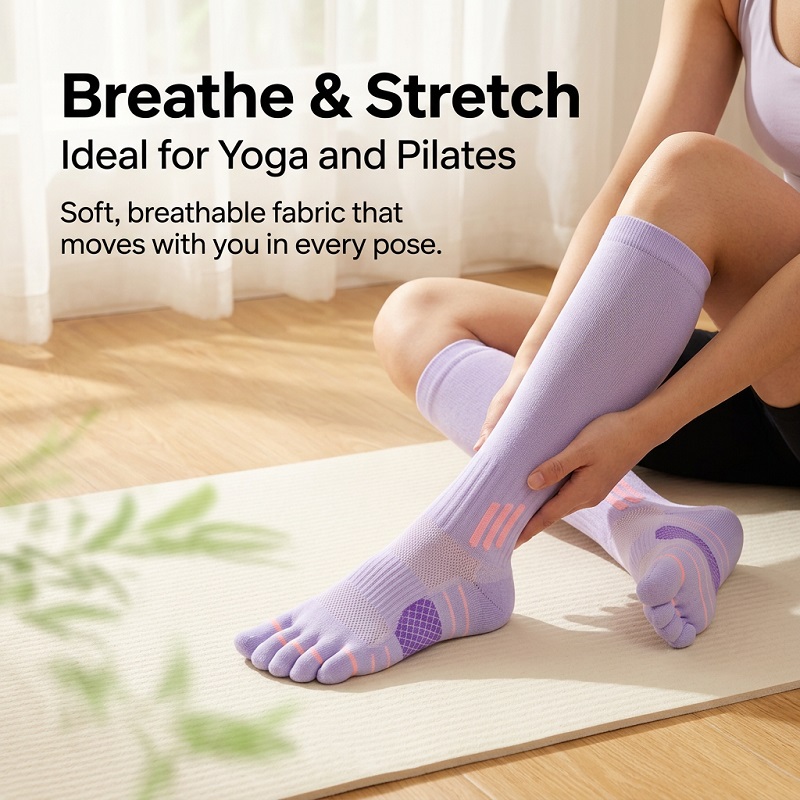 1/6 Pares de Calcetines Largos - Yoga & Fitness Classes By Niharika Zirakpur Reviews reseña y precio