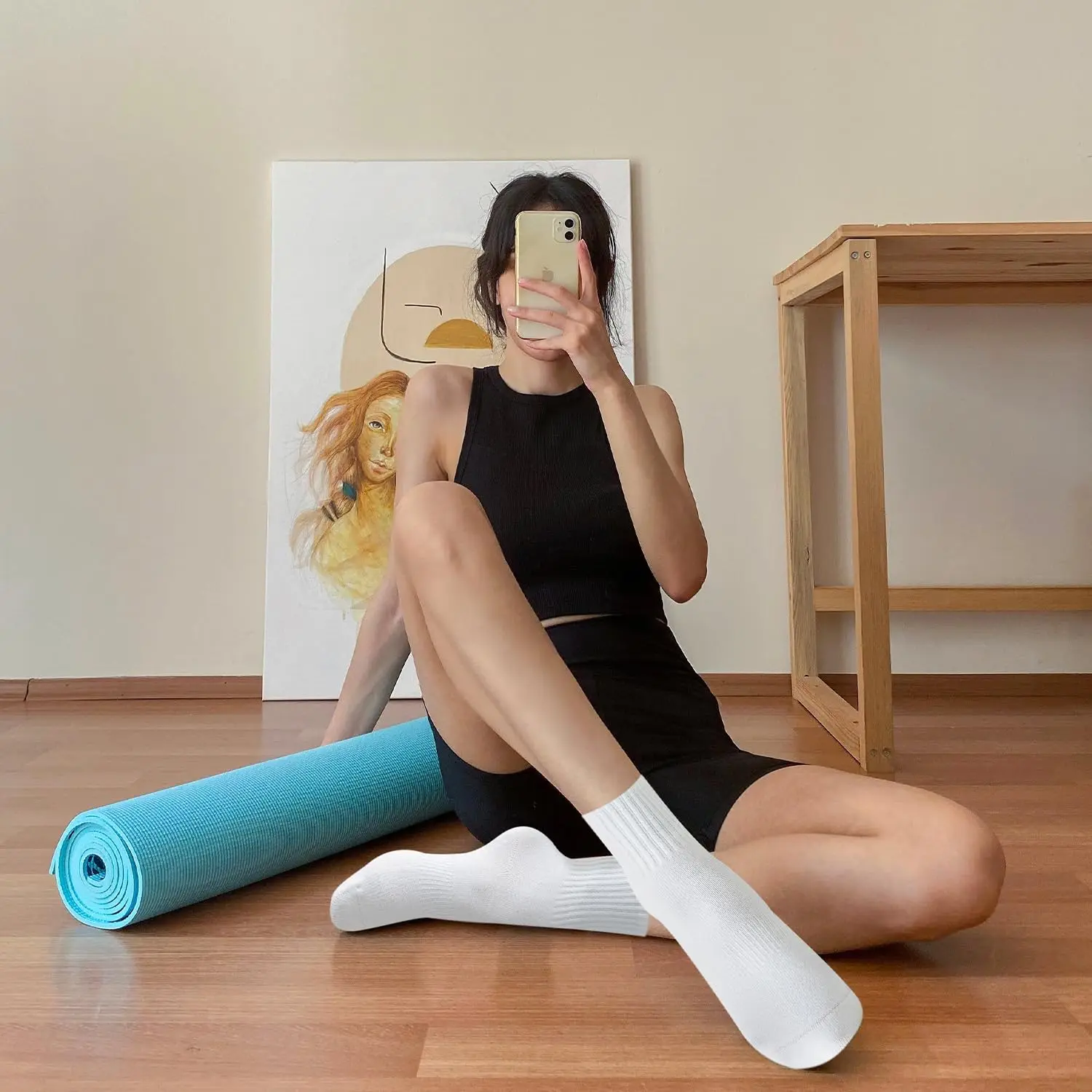 4 pares de calcetines de yoga  - Yoga & Fitness Classes By Niharika Zirakpur Reviews reseña y precio