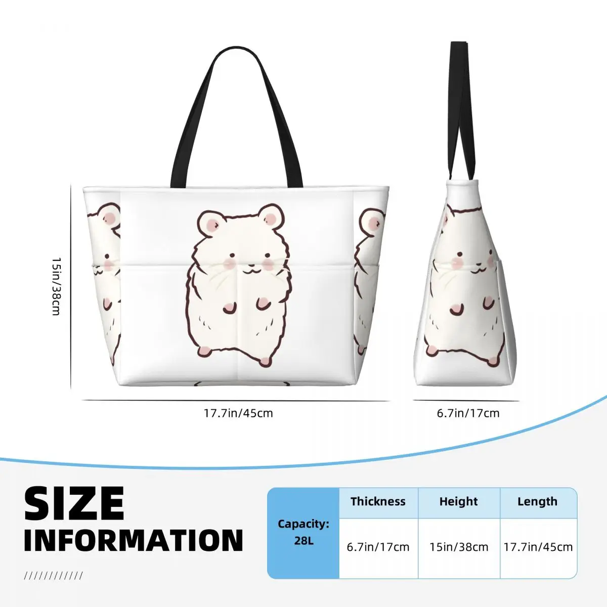 Bolso de mano con dibujo de há - Yoga Fitness Drawing reseña y precio