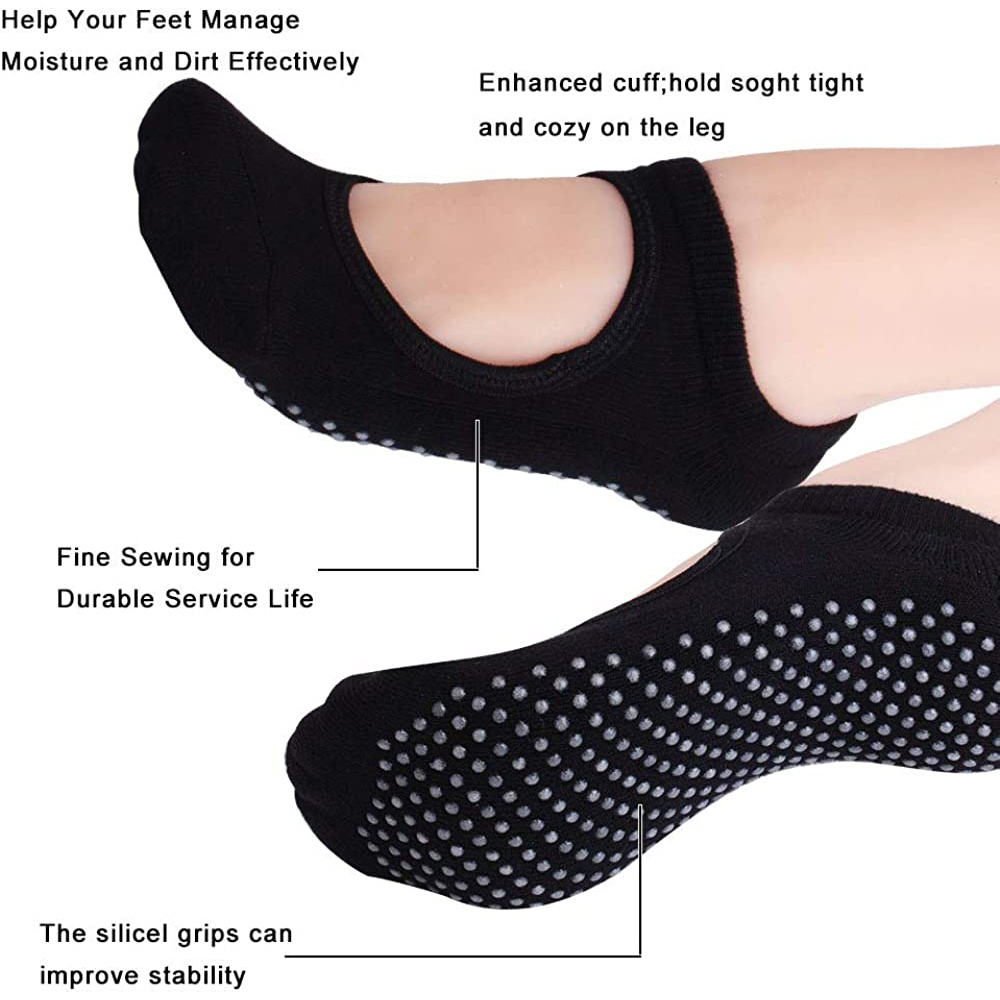 Calcetines antideslizantes con - Yoga Fitness Gym reseña y precio
