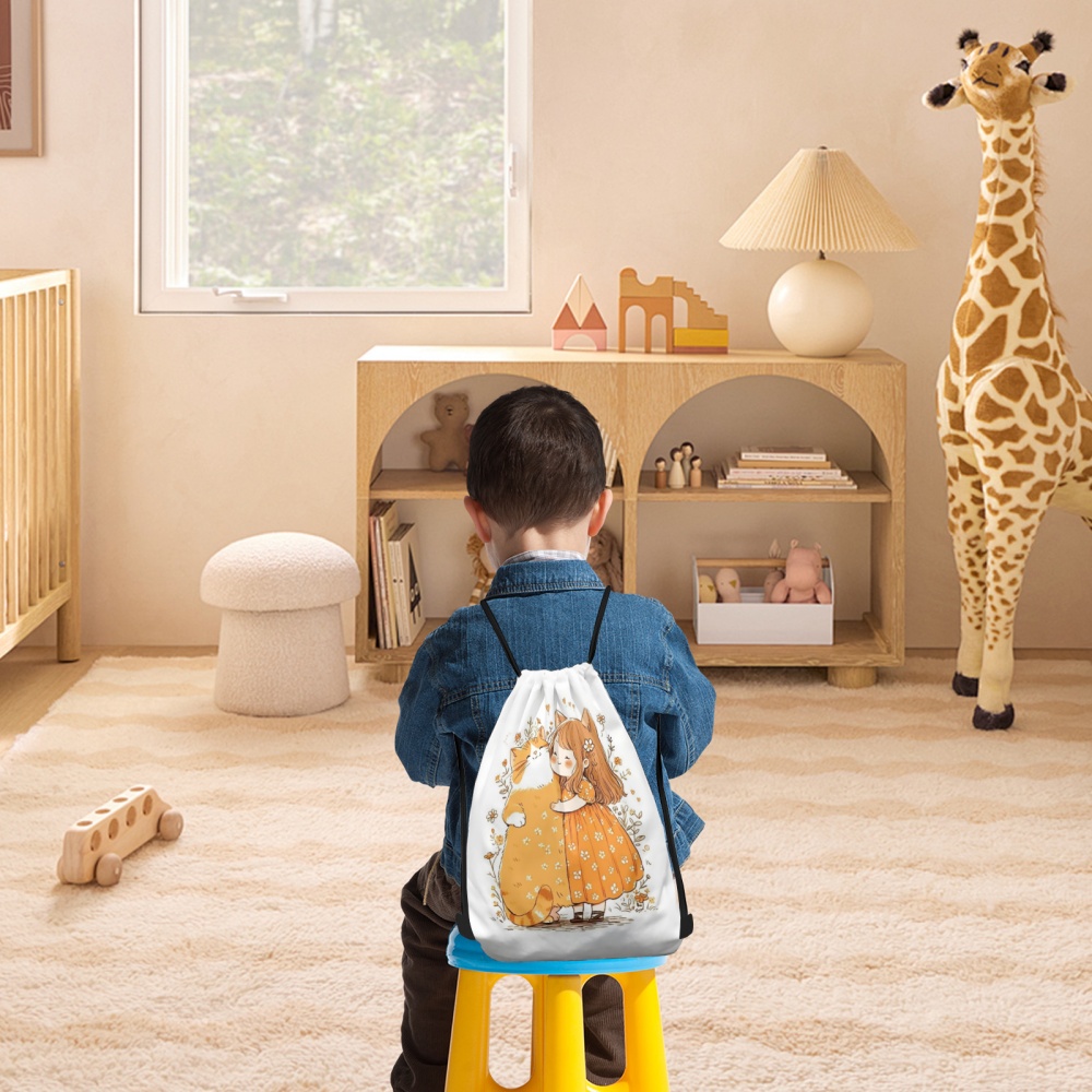 Mochila con Cordón y Estampado - Yoga Fitness Gifts reseña y precio