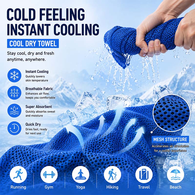 Toalla de Enfriamiento Instant - Yoga Fitness Gym reseña y precio