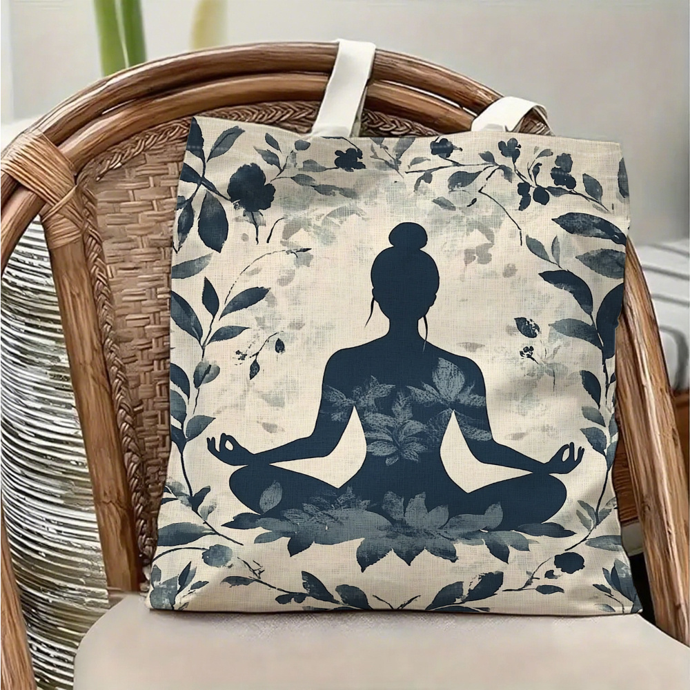 Bolso de hombro de lona con te - Yoga Fitness Gifts reseña y precio