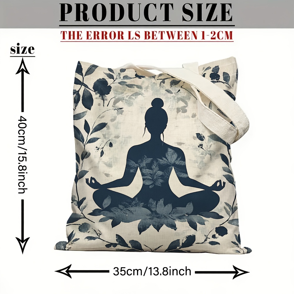 Bolso de hombro de lona con te - Yoga Fitness Gifts reseña y precio