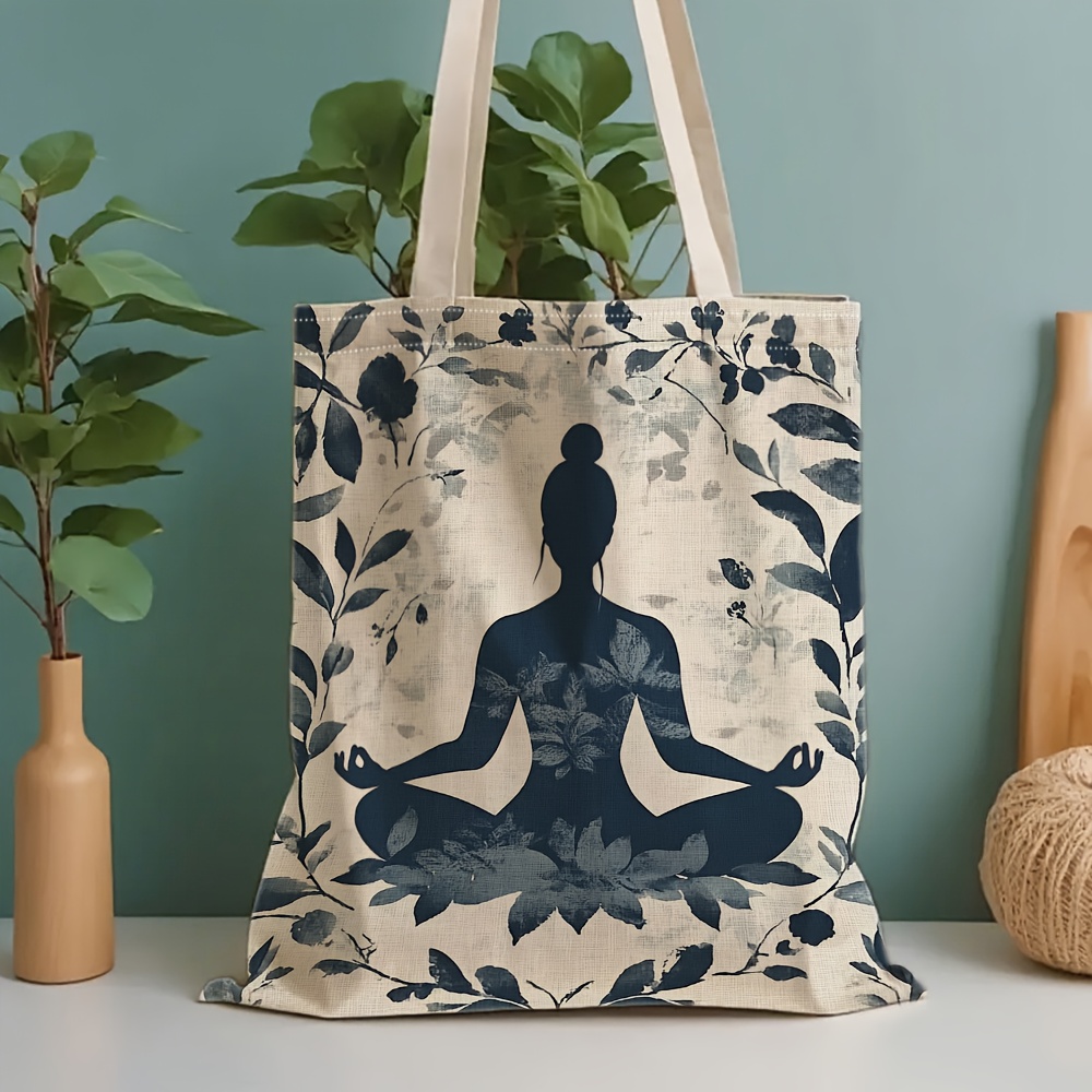 Bolso de hombro de lona con te - Yoga Fitness Gifts reseña y precio