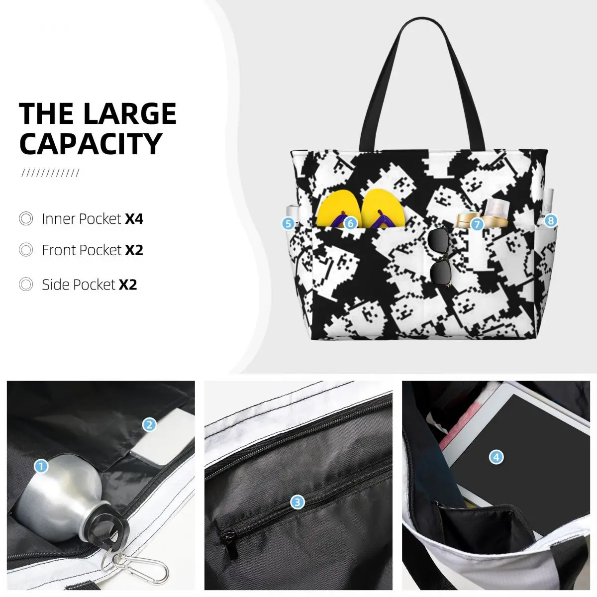 Bolsa de playa Undertale Annoy - Yoga Fitness Video reseña y precio