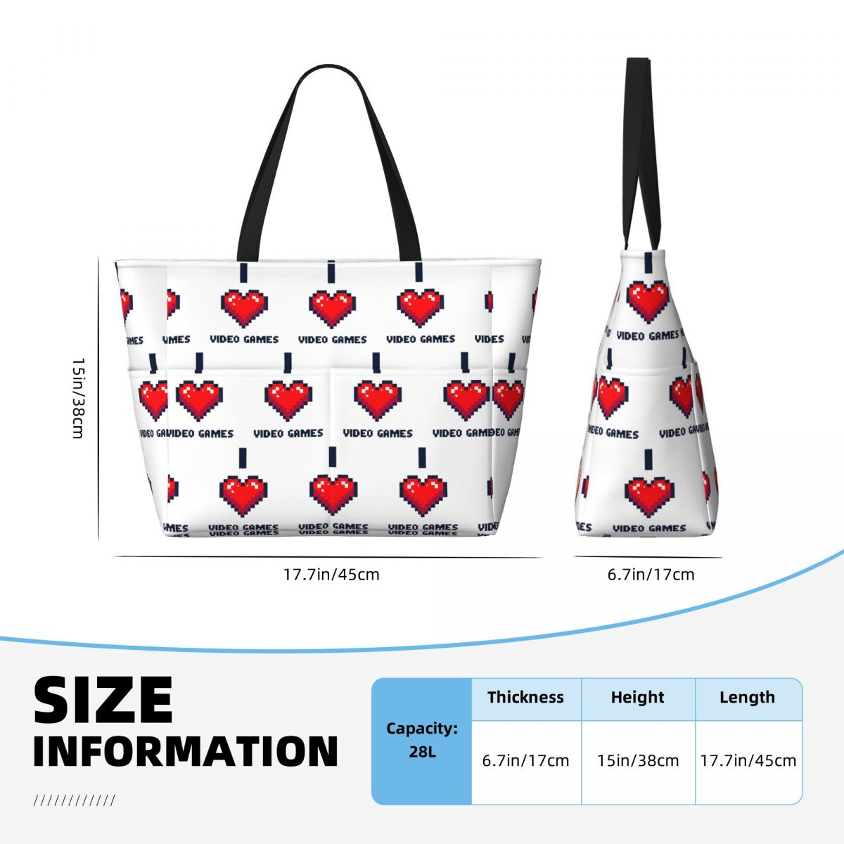 Bolso de playa I Heart Video G - Yoga Fitness Video reseña y precio