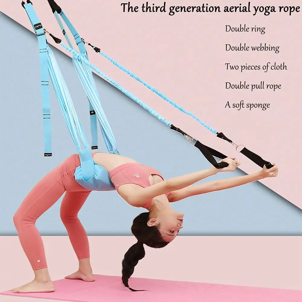 Correa de Yoga aérea ajustable - Yoga Fitness Stretching Strap reseña y precio