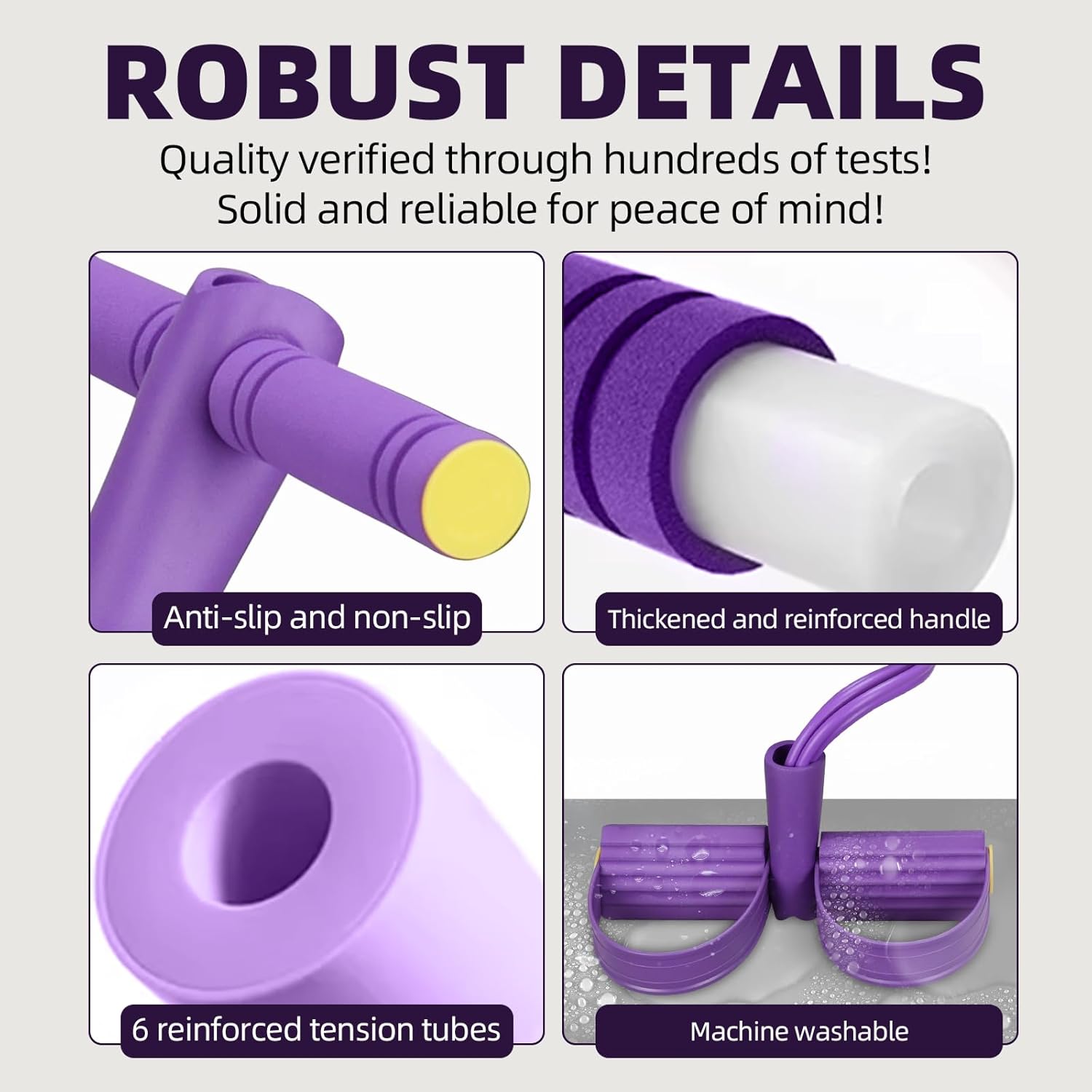 Banda de resistencia de 4 tubo - Yoga Fitness Stretching Strap reseña y precio