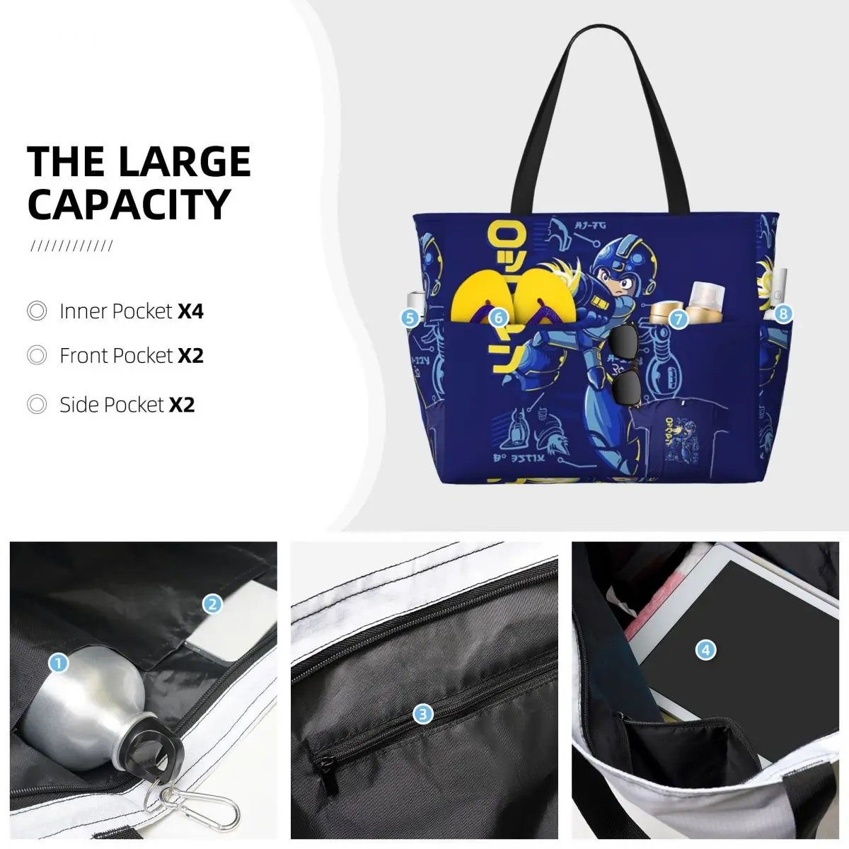 Bolso de mano Mega Man para vi - Yoga Fitness Video reseña y precio